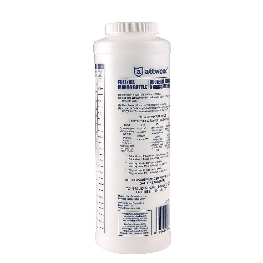 Attwood Fuel/Oil Mixing Bottle - Get Tight Gear