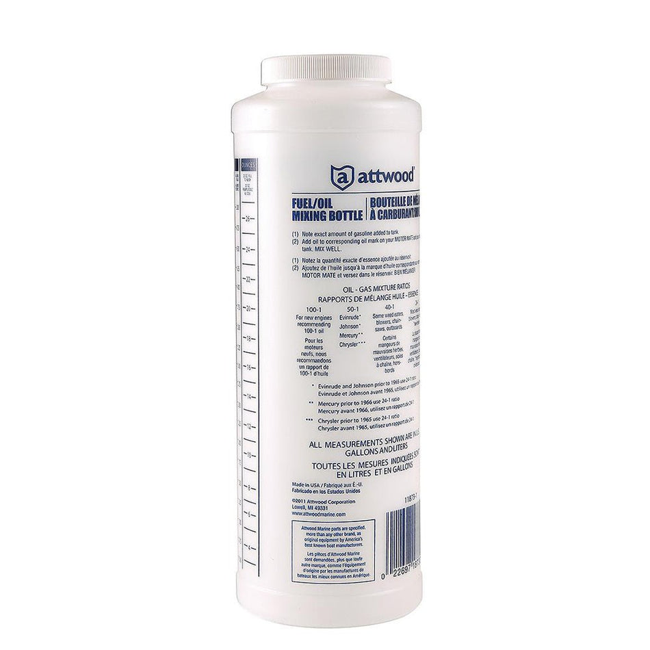 Attwood Fuel/Oil Mixing Bottle - Get Tight Gear