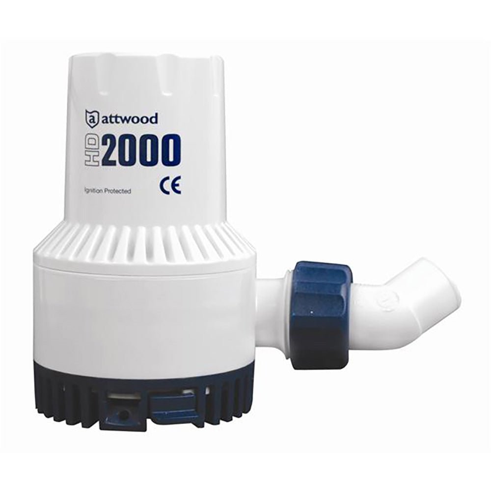 Attwood HD2000 Heavy Duty Bilge Pump - 24V & 2000 GPH - Get Tight Gear
