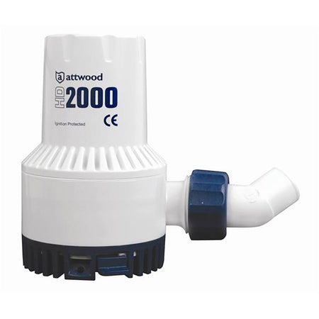 Attwood HD2000 Heavy Duty Bilge Pump - 24V & 2000 GPH - Get Tight Gear