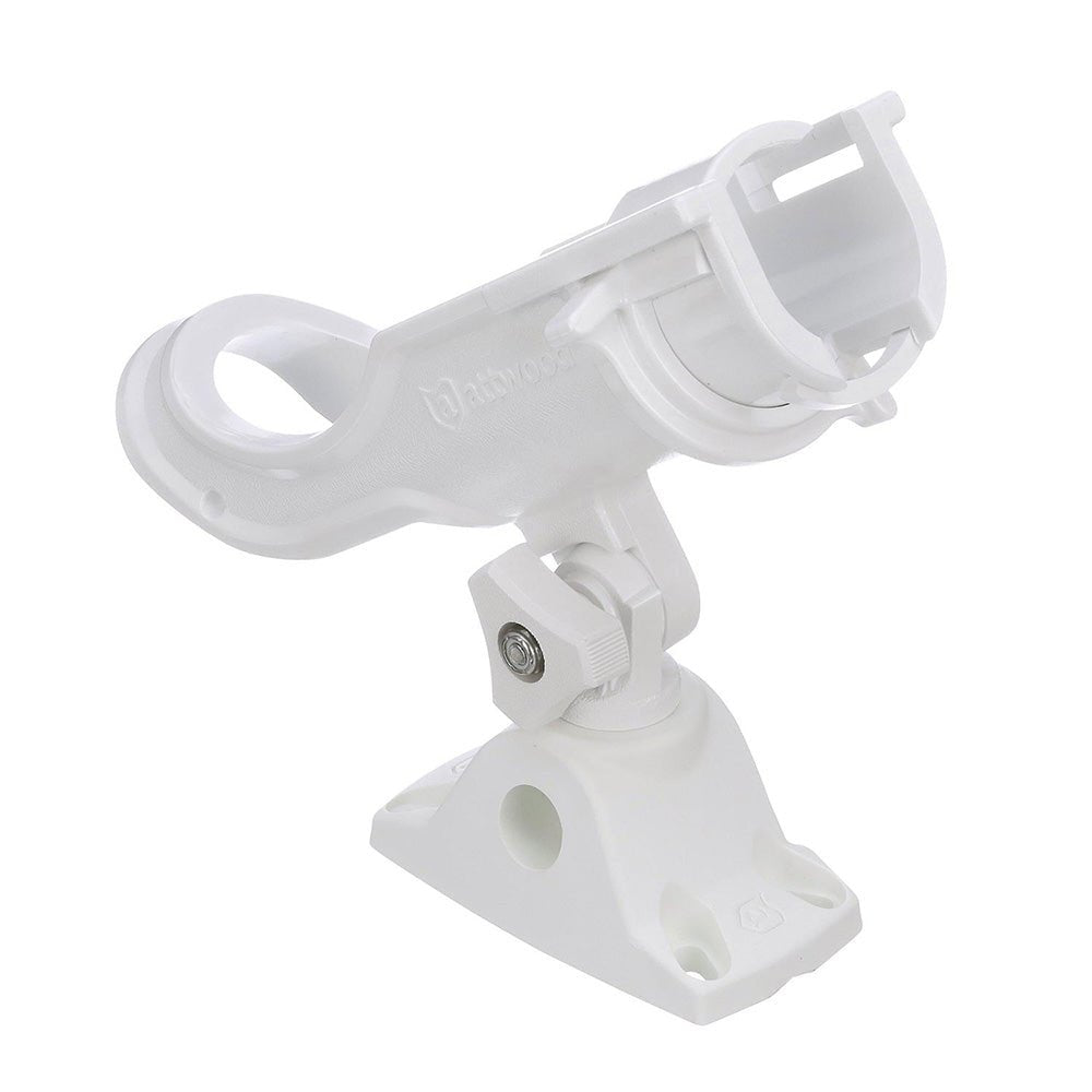 Attwood Heavy - Duty Adjustable Rod Holder w/Combo Mount - White - Get Tight Gear