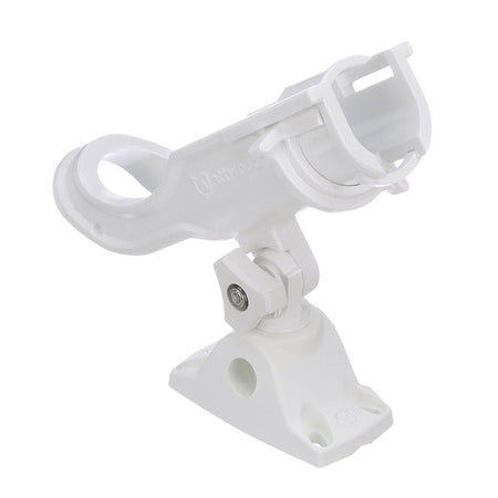 Attwood Heavy - Duty Adjustable Rod Holder w/Combo Mount - White - Get Tight Gear