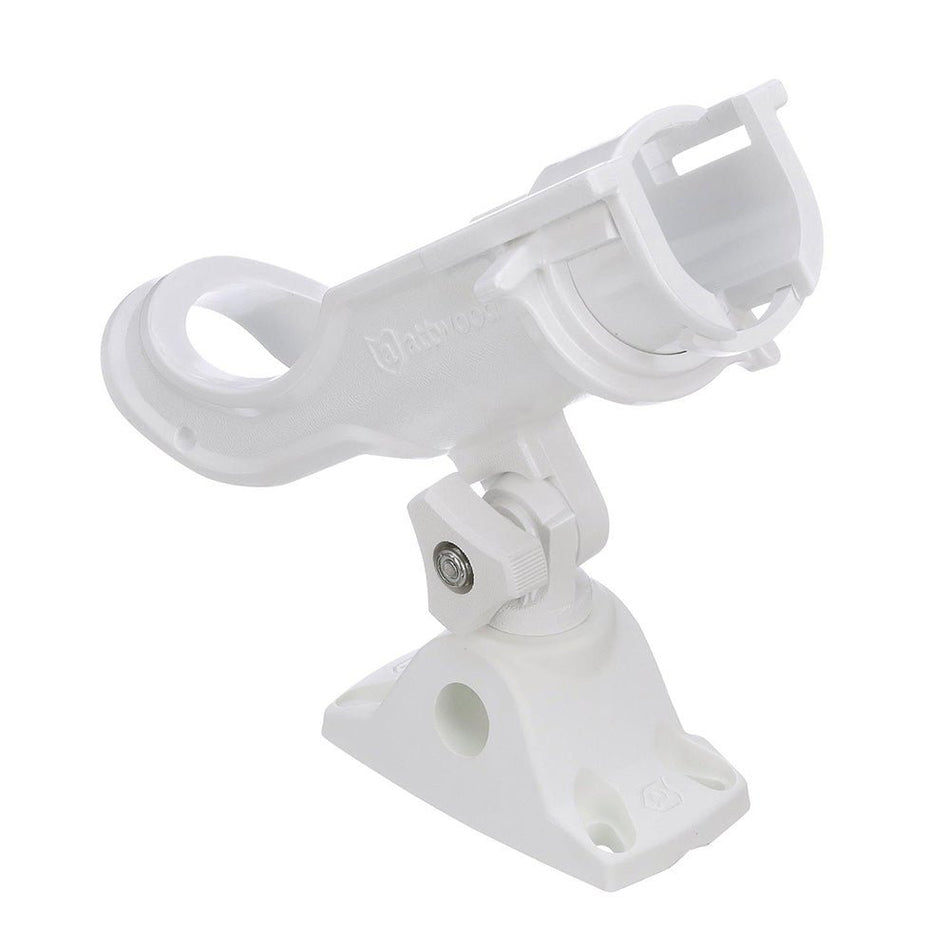 Attwood Heavy - Duty Adjustable Rod Holder w/Combo Mount - White - Get Tight Gear