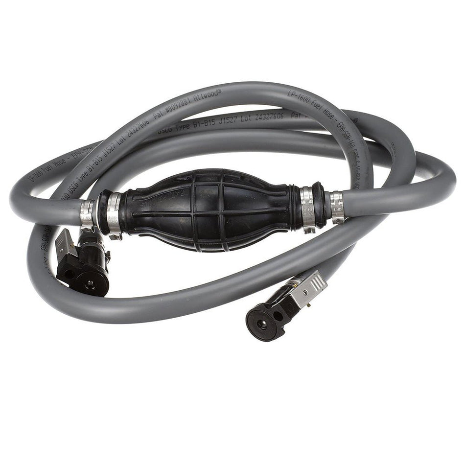 Attwood Johnson/Evinrude Fuel Line Kit - 3/8" Diameter x 6' Length (No Tank Fitting) - Get Tight Gear