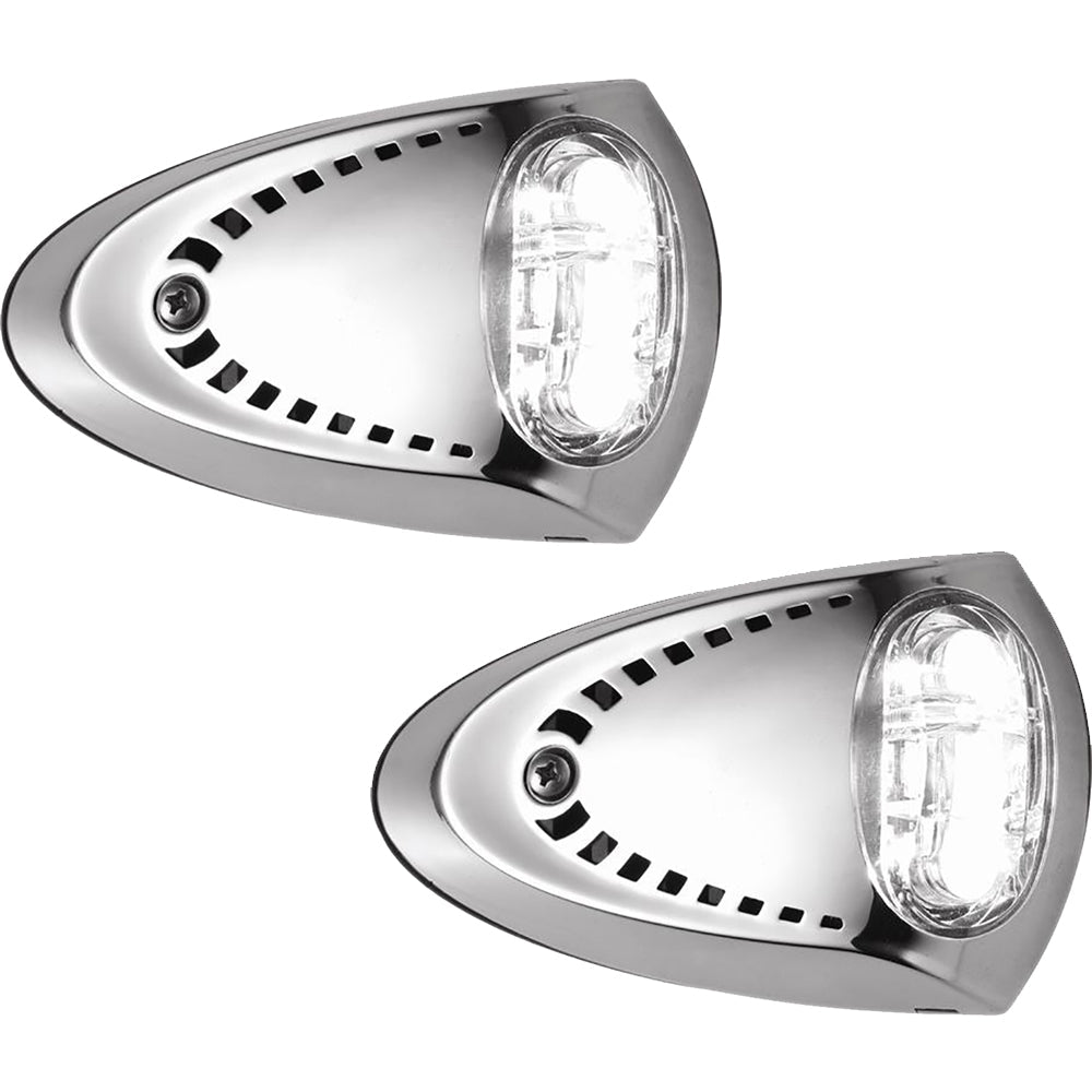 Attwood LED Docking Lights - Stainless Steel - White LED - Pair - Get Tight Gear