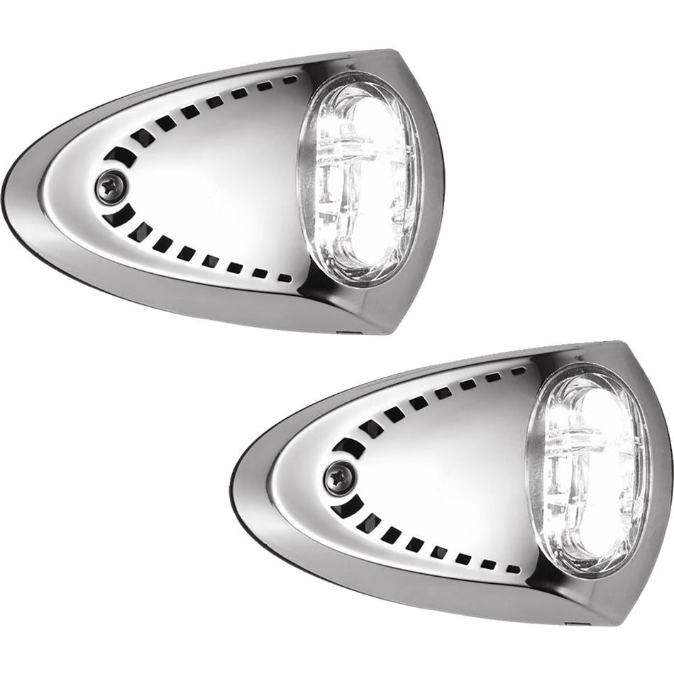 Attwood LED Docking Lights - Stainless Steel - White LED - Pair - Get Tight Gear