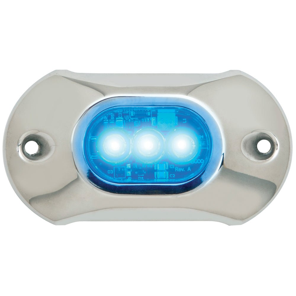 Attwood Light Armor Underwater LED Light - 3 LEDs - Blue - Get Tight Gear