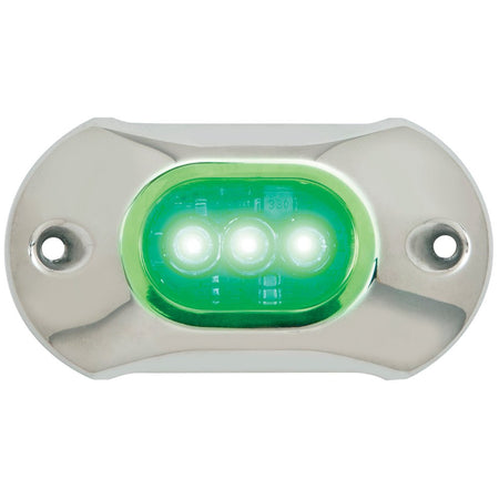 Attwood Light Armor Underwater LED Light - 3 LEDs - Green - Get Tight Gear