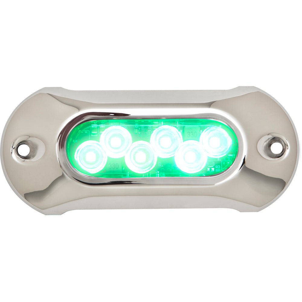Attwood Light Armor Underwater LED Light - 6 LEDs - Green - Get Tight Gear