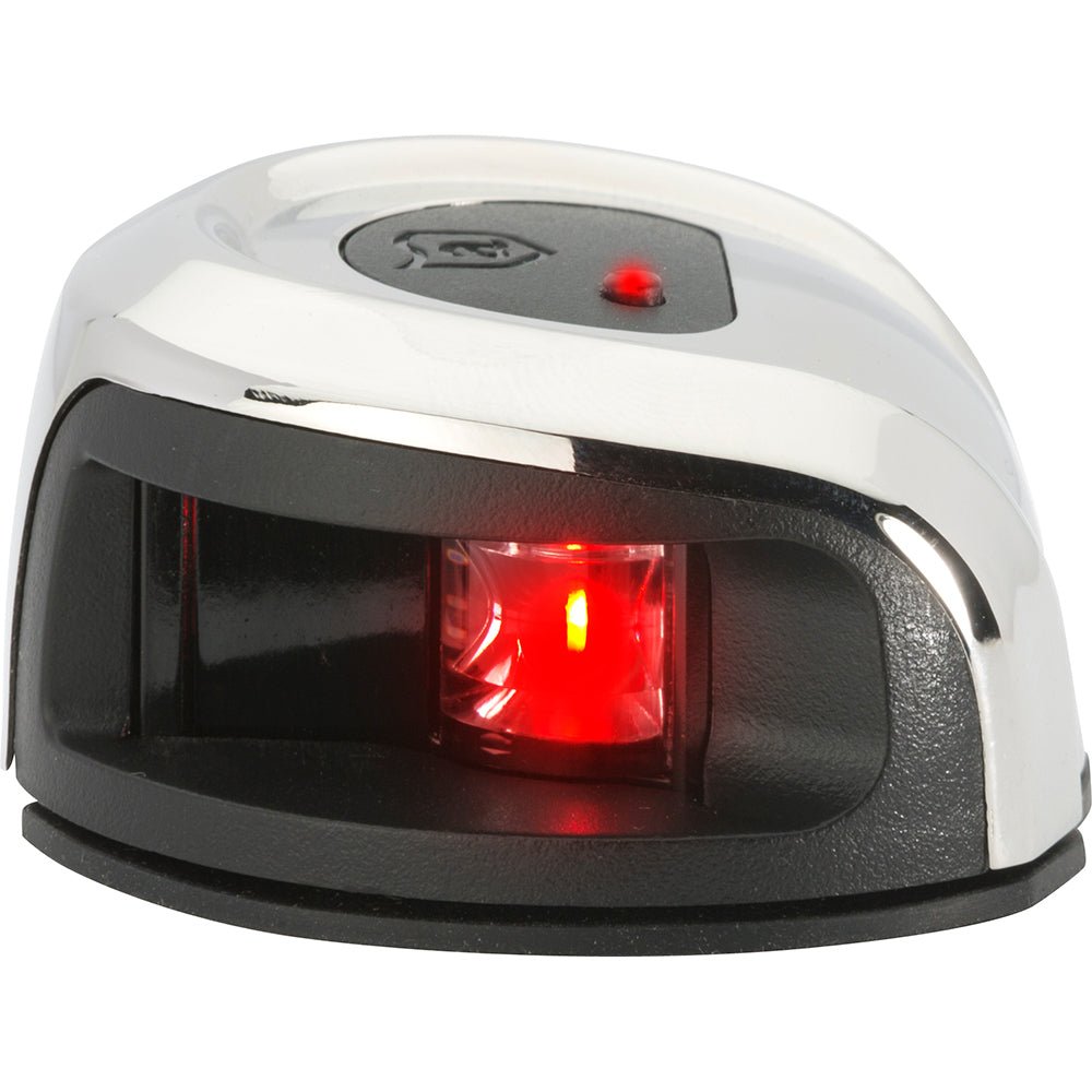 Attwood LightArmor Deck Mount Navigation Light - Stainless Steel - Port (red) - 2NM - Get Tight Gear