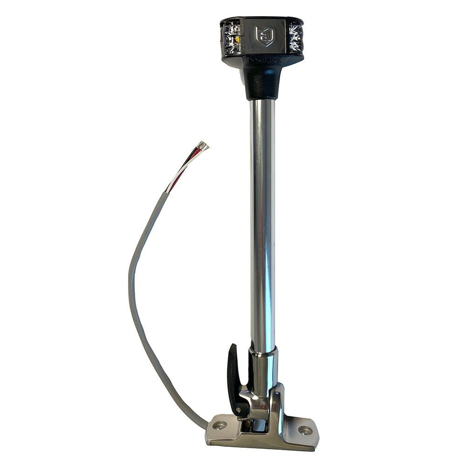 Attwood LightArmor Fold - Down Anchor/Masthead Light - 12" - 12V - Get Tight Gear