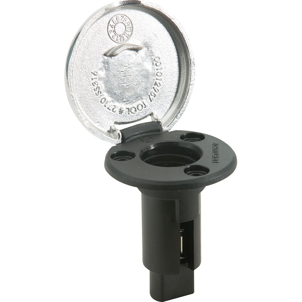 Attwood LightArmor Plug - In Base - 3 Pin - Stainless Steel - Round - Get Tight Gear