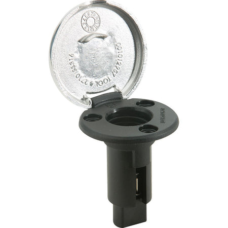 Attwood LightArmor Plug - In Base - 3 Pin - Stainless Steel - Round - Get Tight Gear