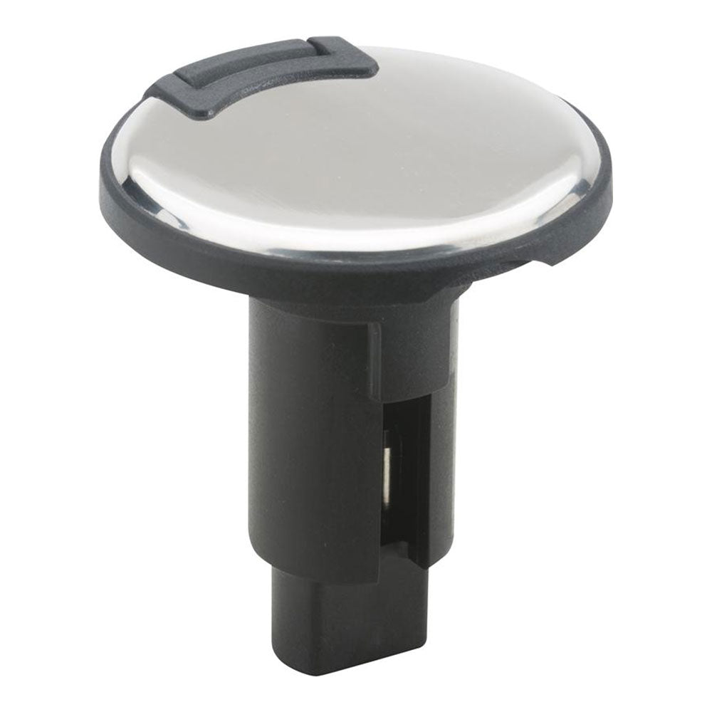 Attwood LightArmor Plug - In Base - 3 Pin - Stainless Steel - Round - Get Tight Gear