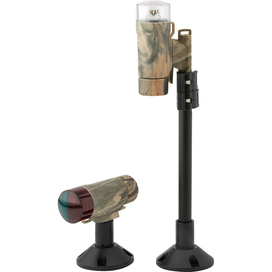 Attwood PaddleSport Portable Navigation Light Kit - Screw Down or Adhesive Pad - RealTree Max - 4 Camo - Get Tight Gear