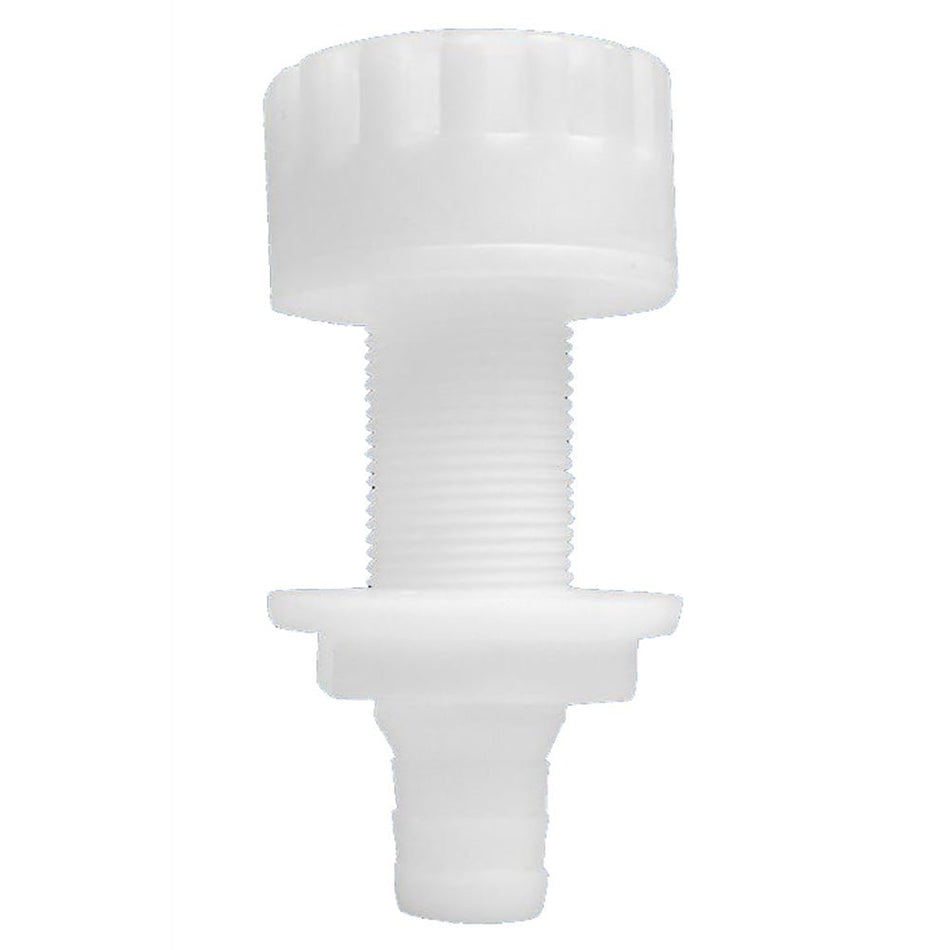 Attwood Plastic White Thru - Hull With Strainer - 3/4" Inner Diameter - Get Tight Gear