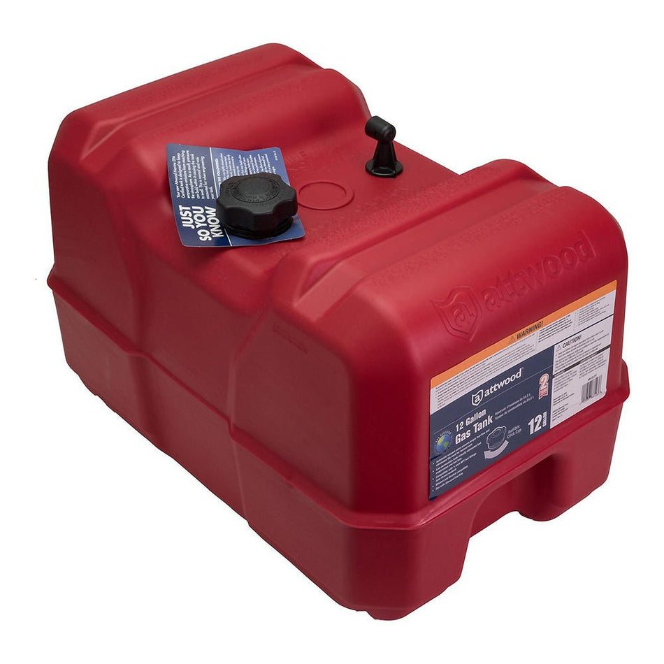 Attwood Portable Fuel Tank - 12 Gallon w/o Gauge - Get Tight Gear