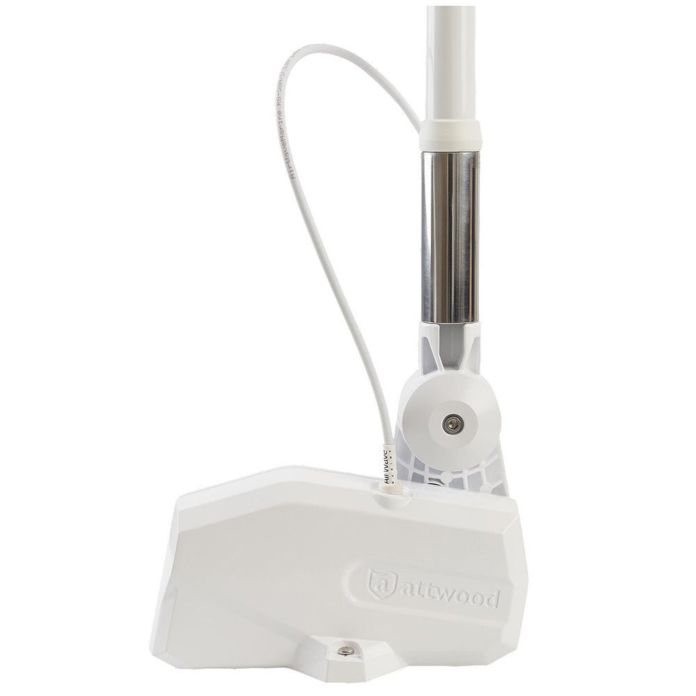 Attwood PowerBase Antenna - White Powered Fold - Down Antenna Base - Get Tight Gear