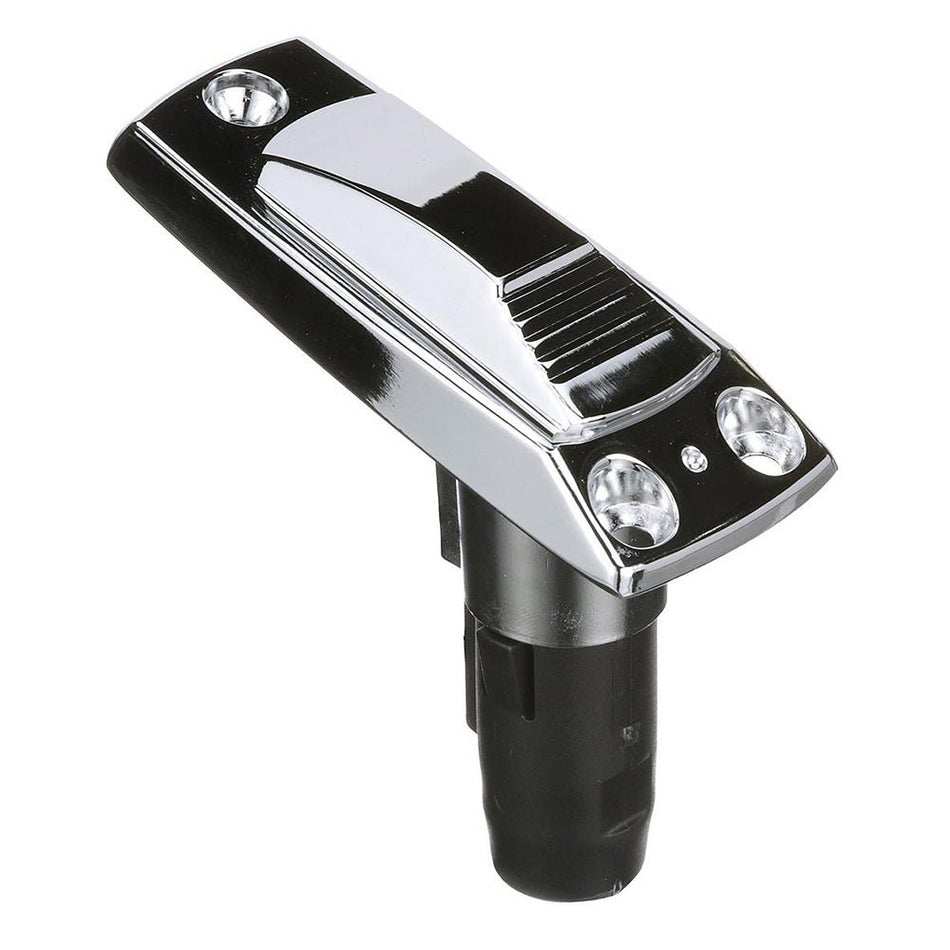 Attwood Rectangle 2 - Pin Base f/Angled Pole - Zamak - Get Tight Gear