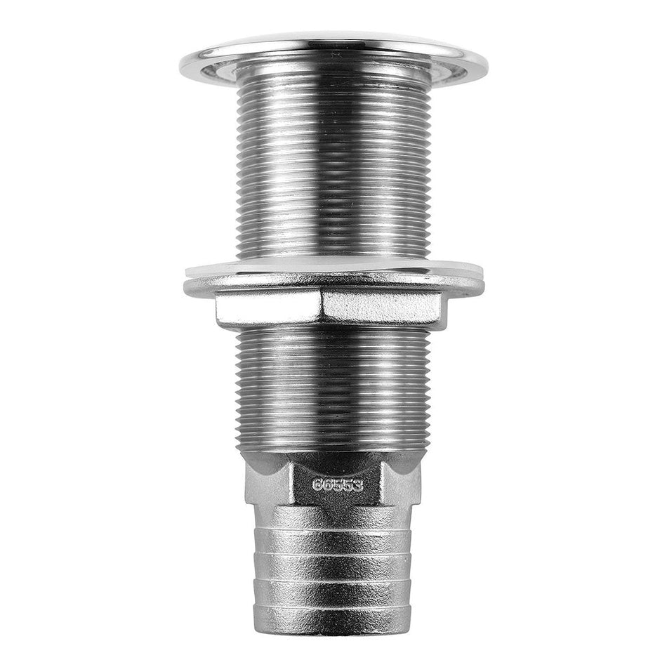 Attwood Stainless Steel Scupper Valve Barbed - 1 - 1/2" Hose Size - Get Tight Gear