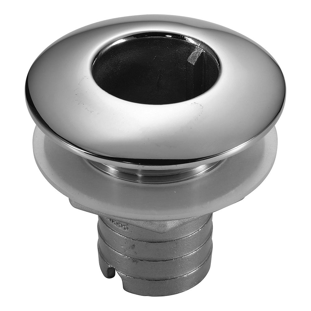Attwood Stainless Steel Thru - Hull Short Straight Barbed - 1 - 1/4" Inner Diameter - Get Tight Gear