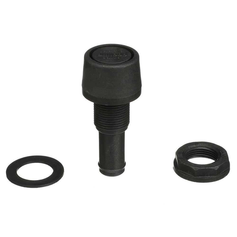 Attwood Straight Fuel Vent - Black Polypropylene - Get Tight Gear
