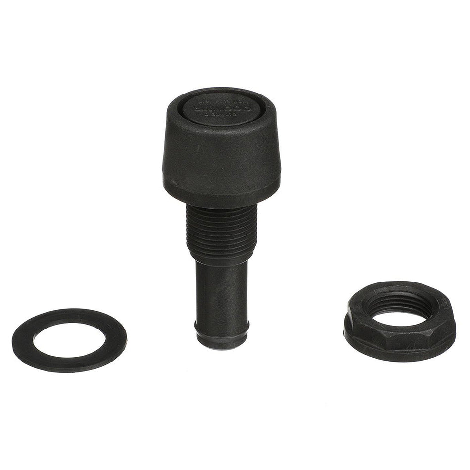Attwood Straight Fuel Vent - Black Polypropylene - Get Tight Gear