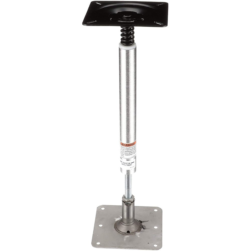 Attwood SWIVL - EZE Lock'N - Pin 3/4" Pedestal Kit 13" Post 7" x 7" Stainless Steel Base Plate Threaded - Get Tight Gear