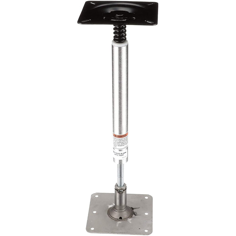 Attwood SWIVL - EZE Lock'N - Pin 3/4" Pedestal Kit 13" Post 7" x 7" Stainless Steel Base Plate Threaded - Get Tight Gear