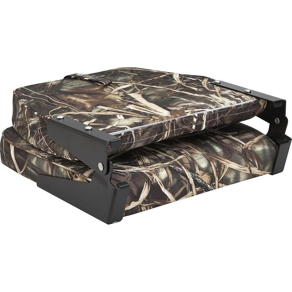 Attwood Swivl - Eze Low Back Padded Flip Seat - Camo - Get Tight Gear