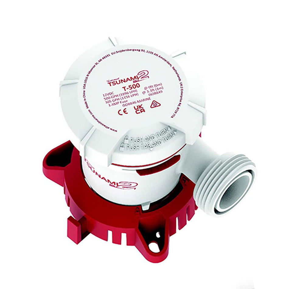 Attwood Tsunami MK2 Manual Bilge Pump - T500 - 500 GPH & 12V - Get Tight Gear