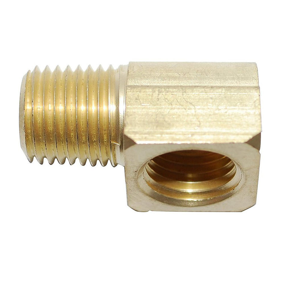 Attwood Universal 90 Degree Elbow - 1/4" NPT x 1/4" NPTF - Brass - Get Tight Gear