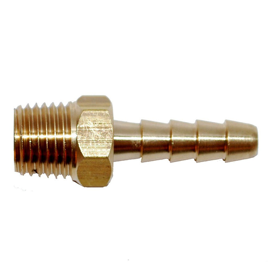 Attwood Universal Brass Fuel Hose Fitting - 1/4" NPT x 3/8" Barb - Get Tight Gear