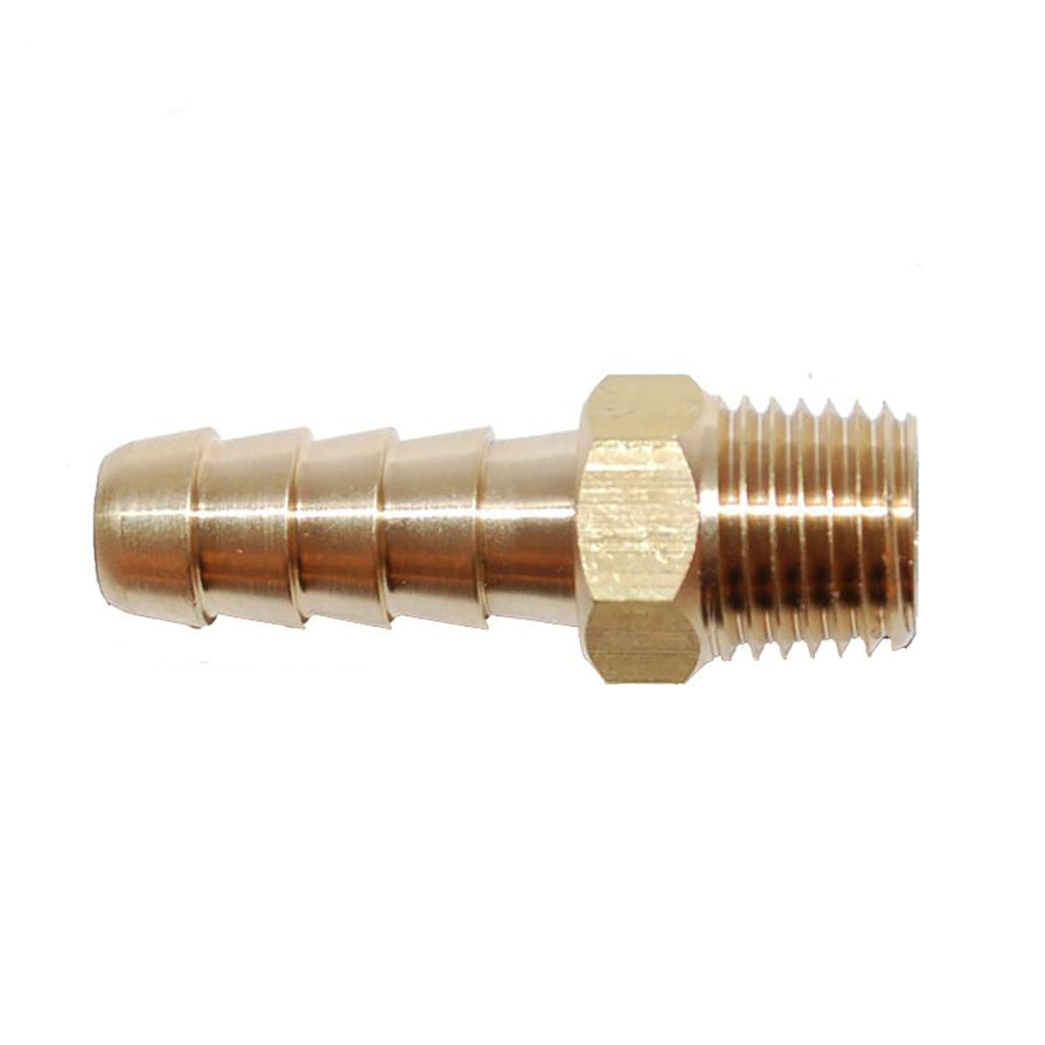 Attwood Universal Brass Fuel Hose Fitting - 1/4" NPT x 5/16" Barb - Get Tight Gear