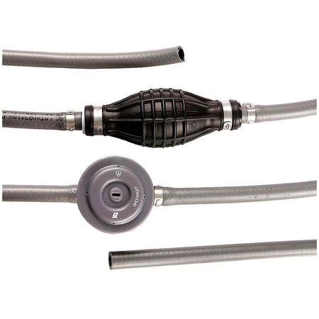 Attwood Universal Fuel Line Kit - 3/8" Dia. x 6' Length w/Fuel Demand Valve - Get Tight Gear