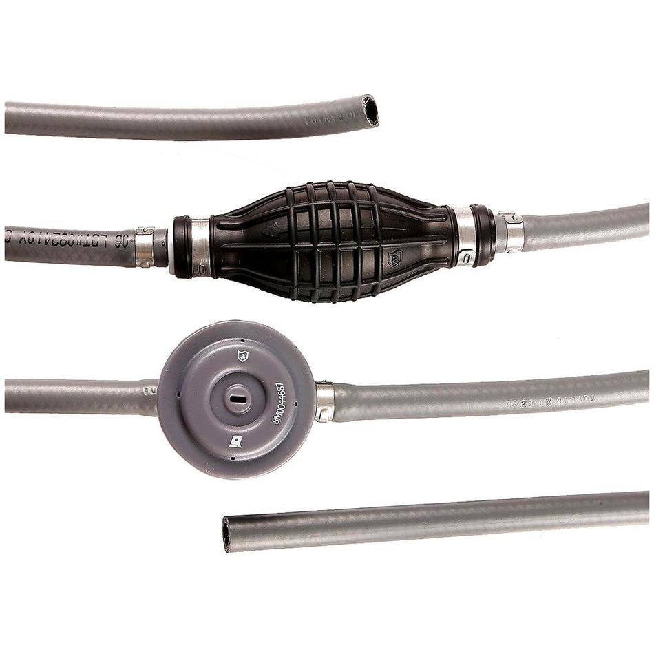 Attwood Universal Fuel Line Kit - 3/8" Dia. x 6' Length w/Fuel Demand Valve - Get Tight Gear