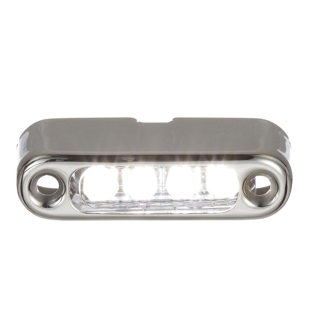 Attwood White LED Micro Light w/Stainless Steel Bezel & Vertical Mount - Get Tight Gear