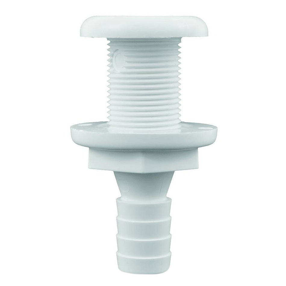 Attwood White Plastic Thru - Hull Fitting - 5/8" Inner Diameter - Get Tight Gear