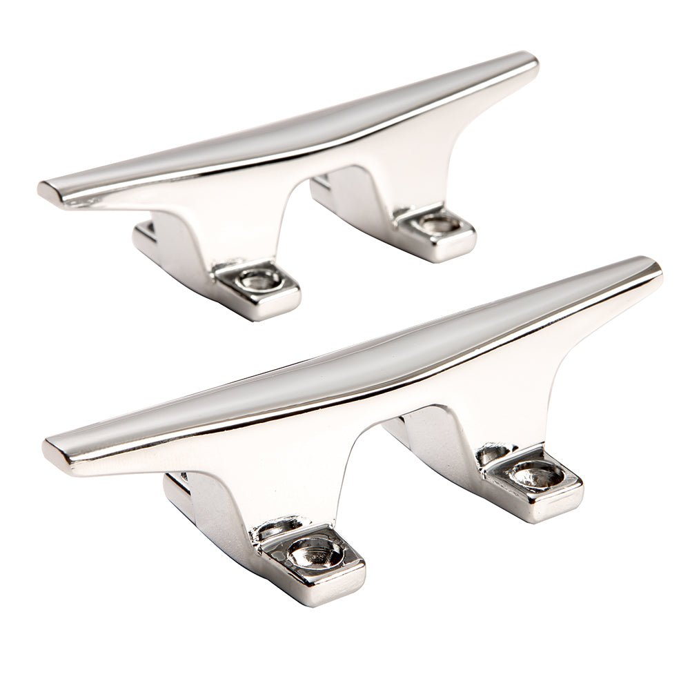 Attwood ZAMAK Chrome Plated Zinc Cleats - Pair - 4 - 1/2" - Get Tight Gear