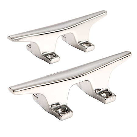 Attwood ZAMAK Chrome Plated Zinc Cleats - Pair - 4 - 1/2" - Get Tight Gear