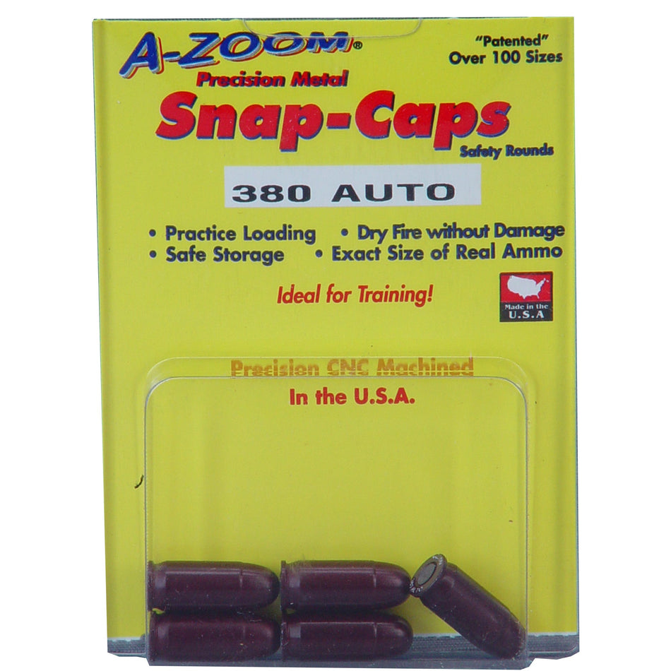 AZOOM SNAP CAPS 380ACP 5/PK - Get Tight Gear