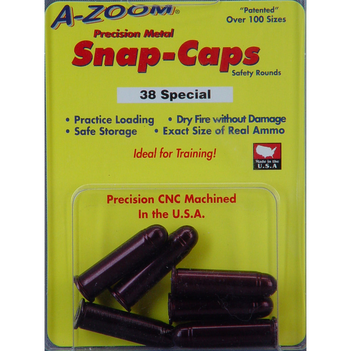 AZOOM SNAP CAPS 38SPL 6/PK - Get Tight Gear
