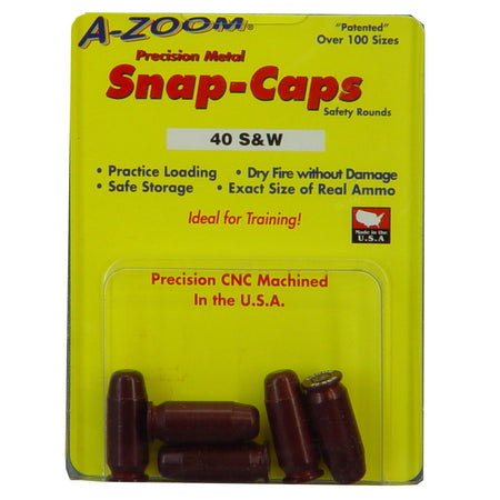 AZOOM SNAP CAPS 40S&W 5/PK - Get Tight Gear