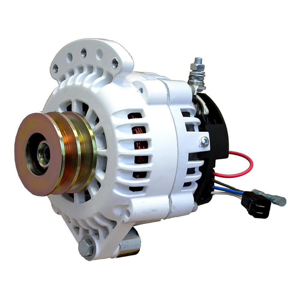 Balmar Alternator 100 AMP 12V 1 - 2" Single Foot Spindle Mount Dual Vee Pulley w/Isolated Ground - Get Tight Gear