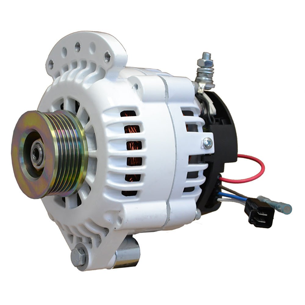 Balmar Alternator 100 AMP 12V 1 - 2" Single Foot Spindle Mount K6 Pulley w/Isolated Ground - Get Tight Gear