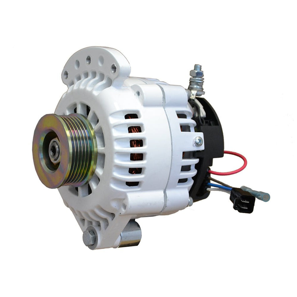 Balmar Alternator 120 Amp 12V 1 - 2" Single Foot Single K6 Pulley w/Isolated Grounding - Get Tight Gear