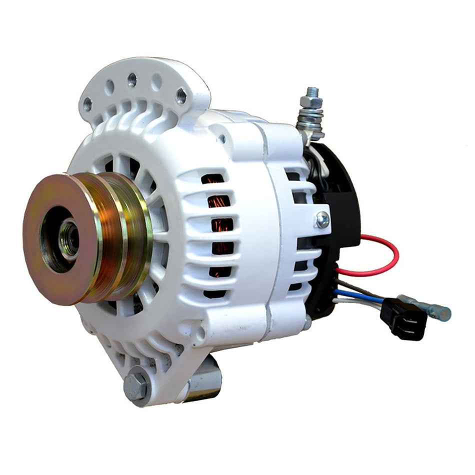 Balmar Alternator 120 AMP 12V 1 - 2" Single Foot Spindle Mount Dual Vee Pulley w/Isolated Ground - Get Tight Gear