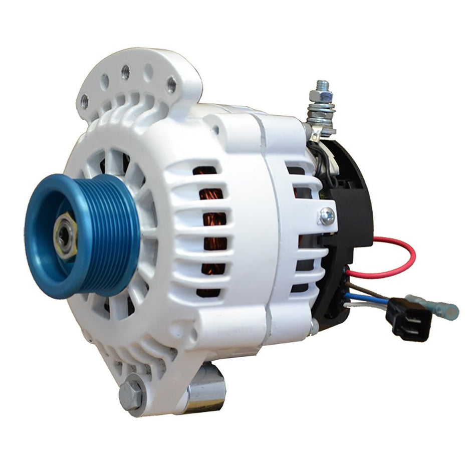Balmar Alternator 120 AMP 12V 1 - 2" Single Foot Spindle Mount J10 Pulley w/Isolated Ground - Get Tight Gear