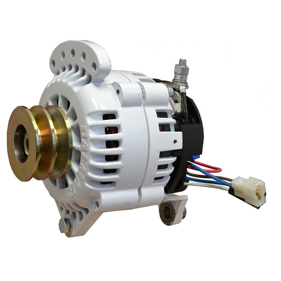 Balmar Alternator 120 AMP 12V 4" Dual Foot Saddle Dual Pulley w/Isolated Ground - Get Tight Gear