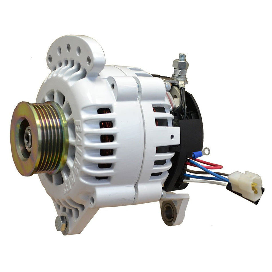 Balmar Alternator 120 AMP 12V 4" Dual Foot Saddle K6 Pulley w/Isolated Ground - Get Tight Gear